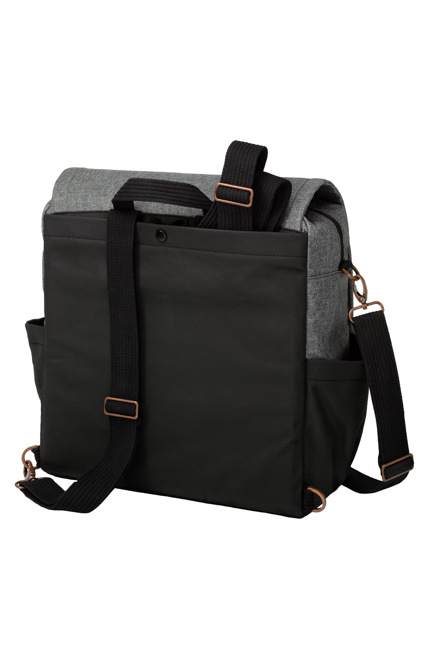 Petunia Pickle Bottom - Boxy Backpack in Graphite/Black Colorblock
