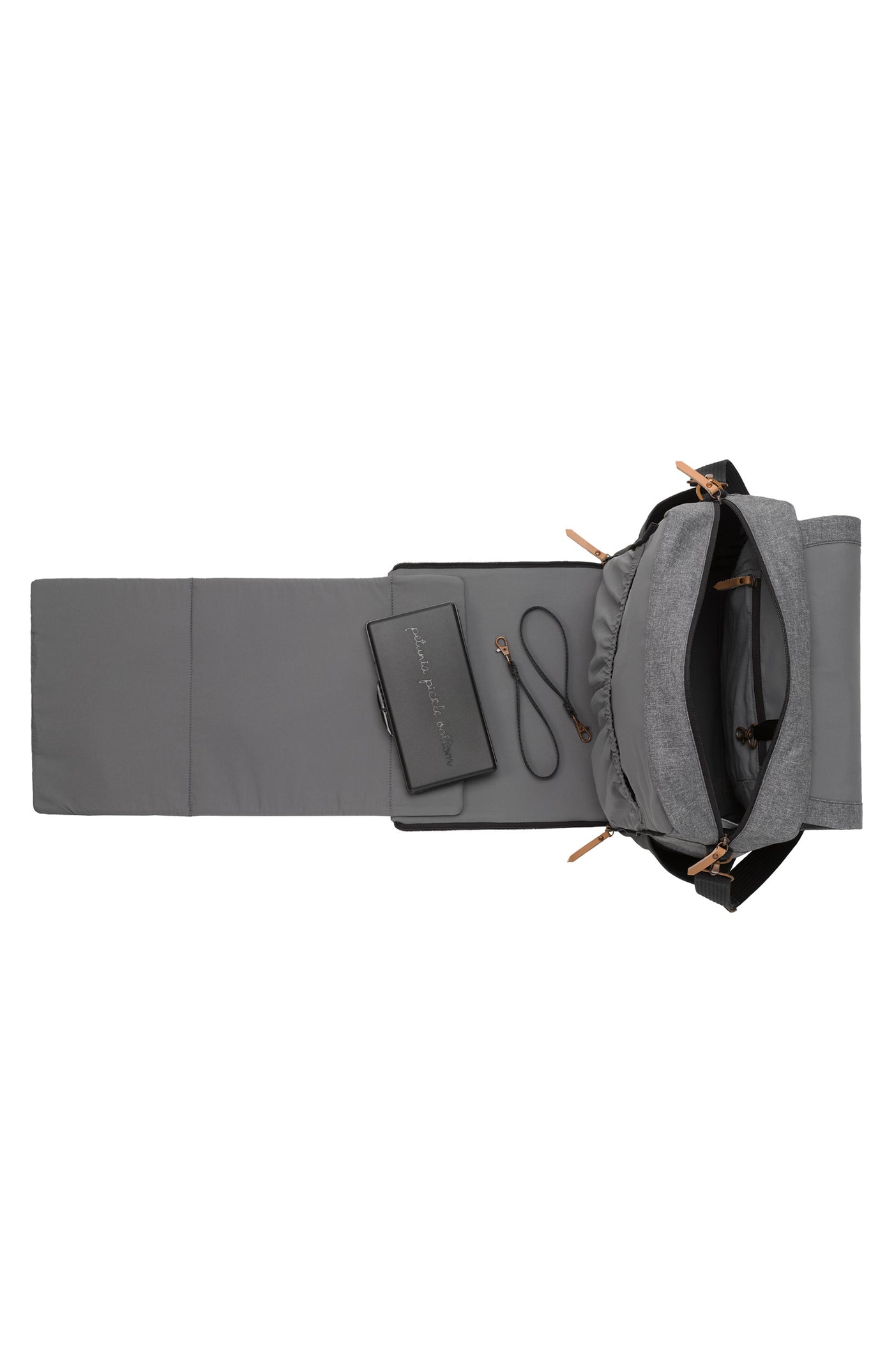 Petunia Pickle Bottom - Boxy Backpack in Graphite/Black Colorblock