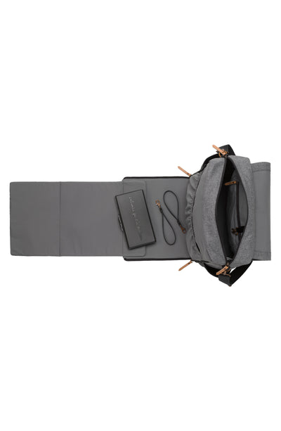 Petunia Pickle Bottom - Boxy Backpack in Graphite/Black Colorblock