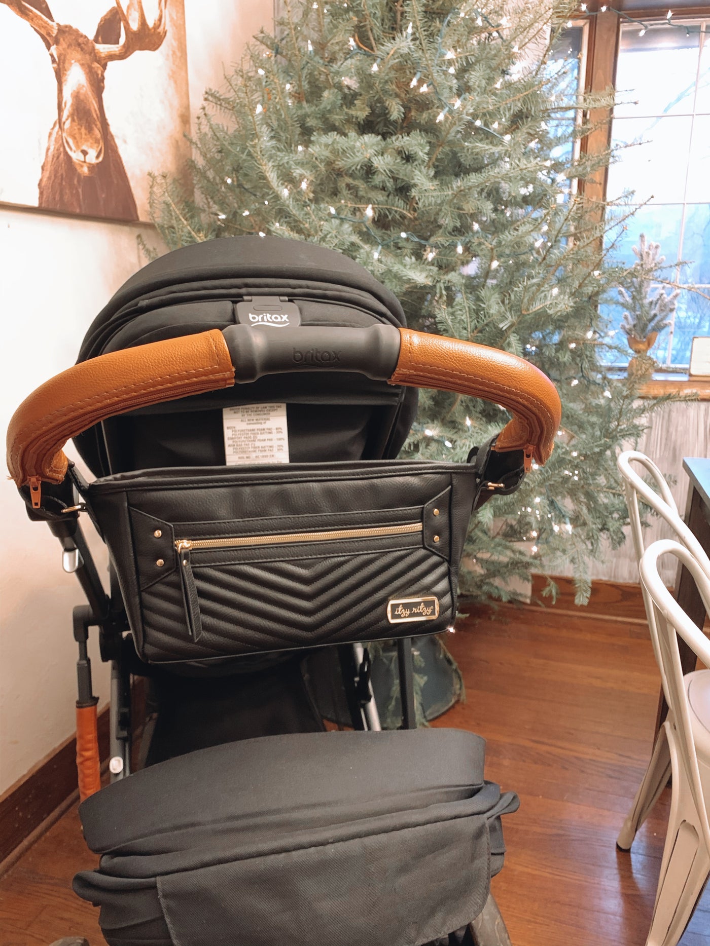 Itzy Ritzy - Stroller Caddy Jetsetter Black