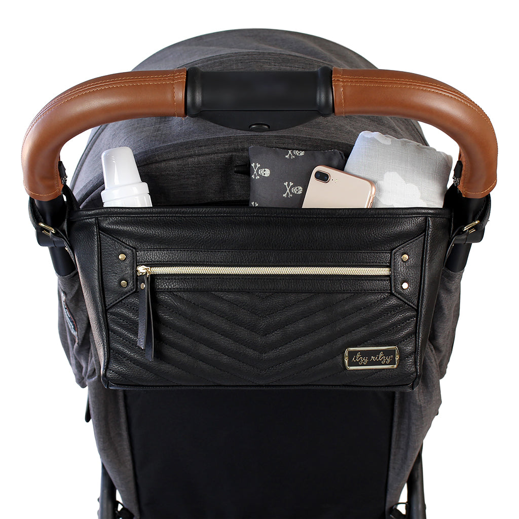 Itzy Ritzy - Stroller Caddy Jetsetter Black