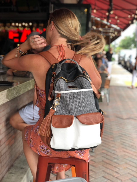 Itzy Ritzy - Coffee & Cream Boss Backpack™ Diaper Bag
