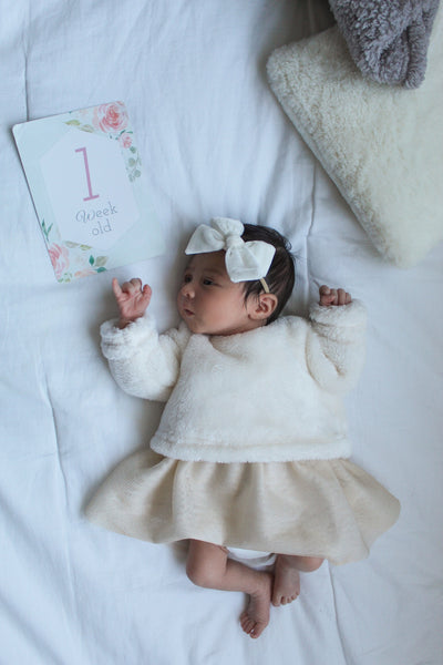 Itzy Ritzy - Double-Sided Baby Milestone Cards - Floral