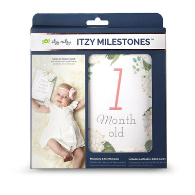 Itzy Ritzy - Double-Sided Baby Milestone Cards - Floral