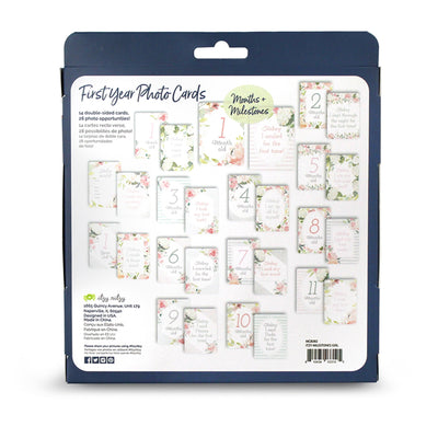 Itzy Ritzy - Double-Sided Baby Milestone Cards - Floral