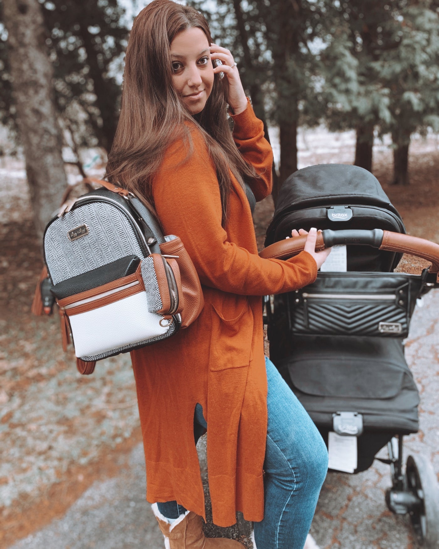 Itzy Ritzy - Coffee & Cream Itzy Mini™ Diaper Bag Backpack